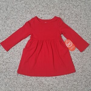 Carter's Red Long Sleeve Dress